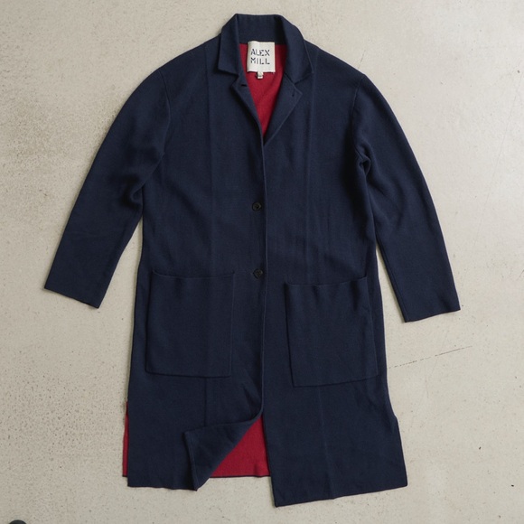 Alex Mill Double Face Sweater Jacket - Picture 2 of 8